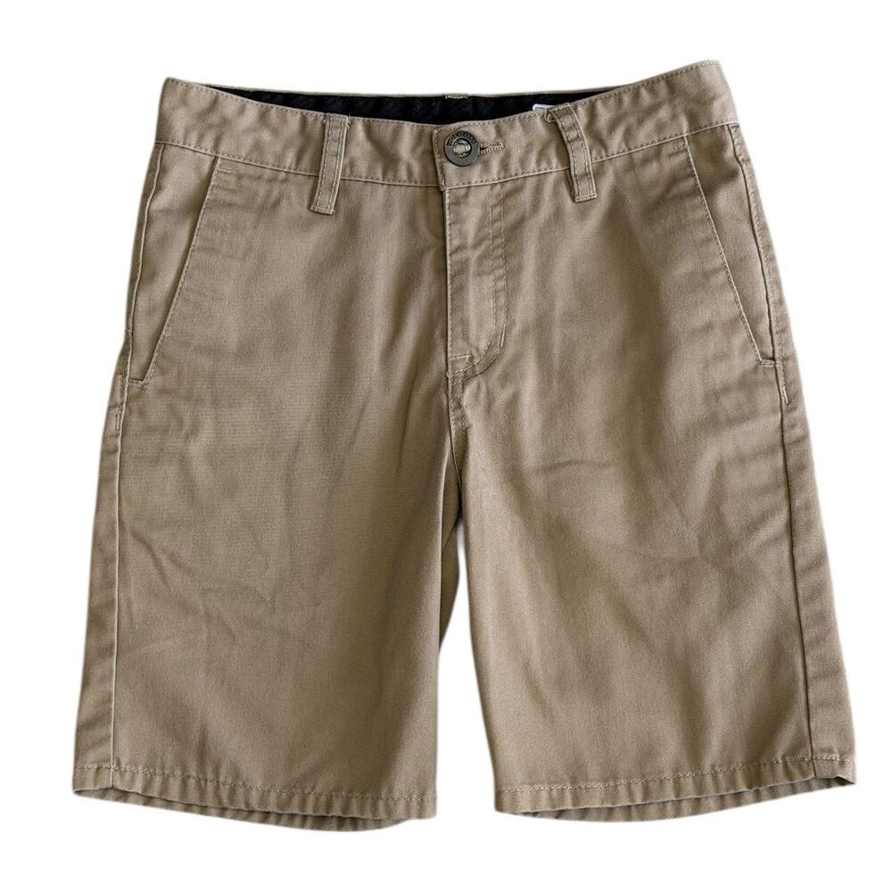 VOLCOM True to This Khaki Shorts Boys Size 25
